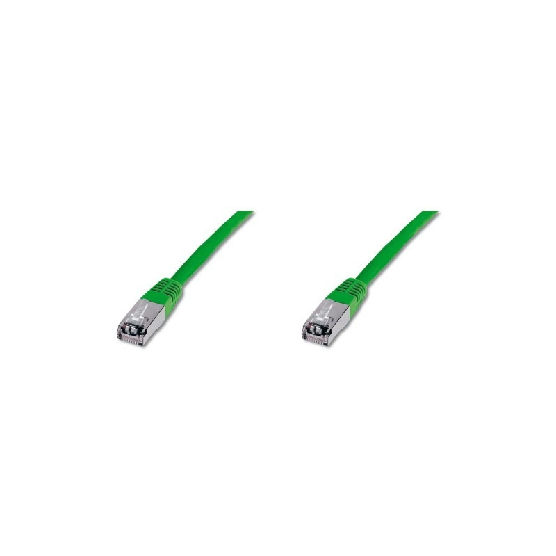 Patchkábel S/FTP, Cat6, 2xRJ45, 1m zelený