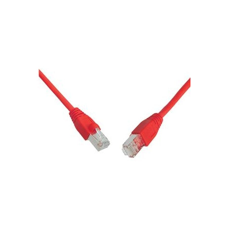 Patchkábel S/FTP, Cat6, 2xRJ45, 7m červený