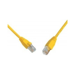 Patchkábel S/FTP, Cat6, 2xRJ45, 10m žltý