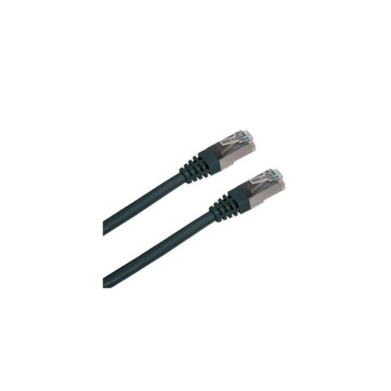 Patchkábel S/FTP, Cat.6, 2xRJ45, 1m čierny