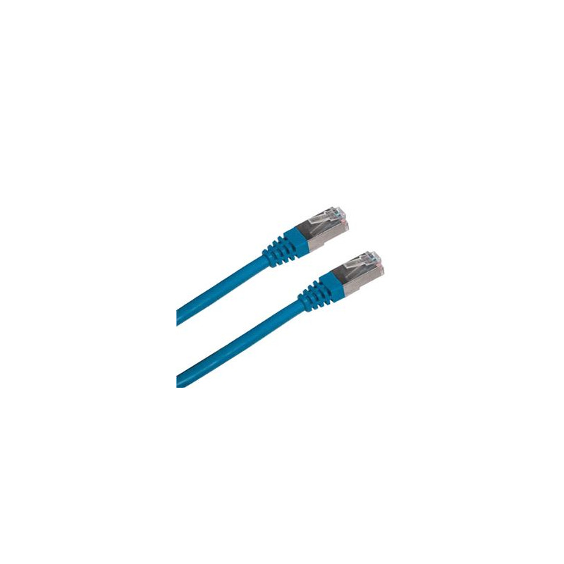 Patch cord FTP cat5e 2M modrý