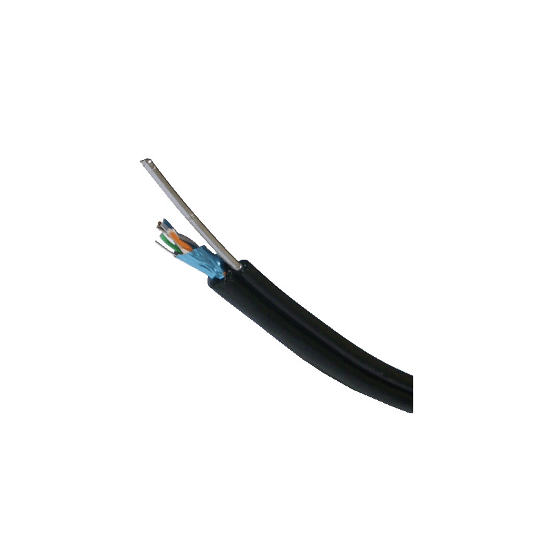 DATACOM FTP drôt Cat5e 305m samonosný OUTDOOR blk