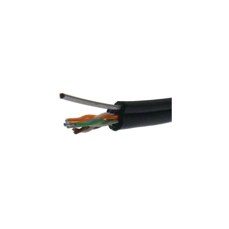 DATACOM UTP drôt Cat5e 305m samonosný OUTDOOR blk