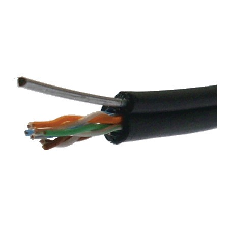 DATACOM UTP drôt Cat5e 305m samonosný OUTDOOR blk