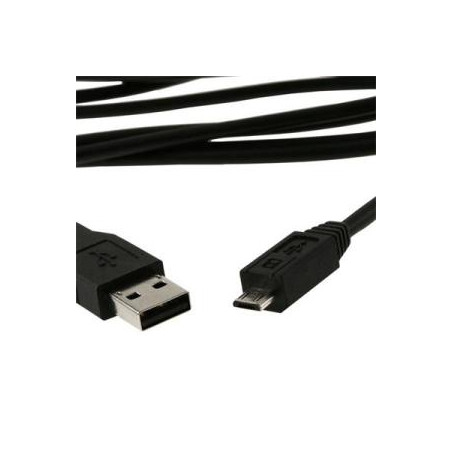 USB Kábel A Male/Micro B Male 2.0 Black HQ 1,8m