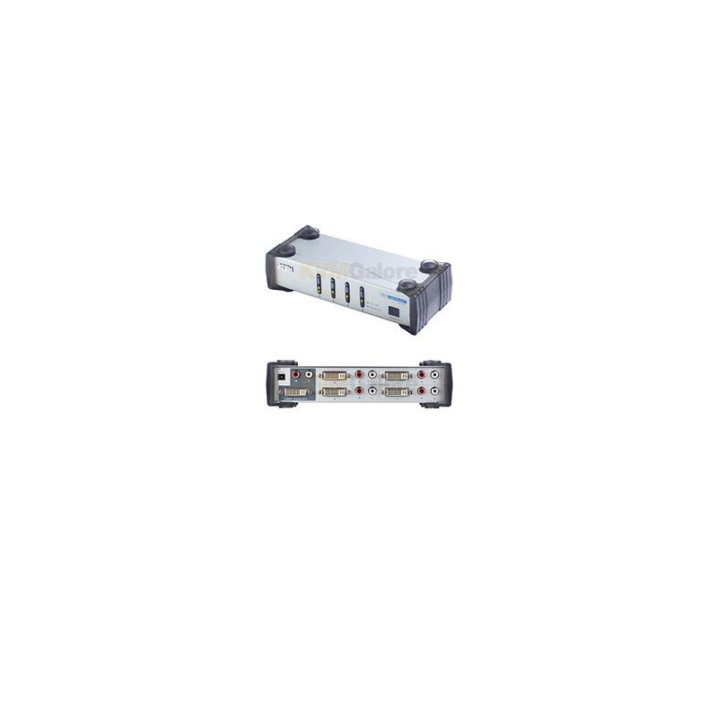 ATEN DVI video prepínač 4 PC - 1 DVI monitor+4xcin