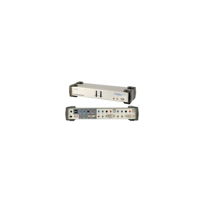 ATEN KVMP DVI USB, hub, aud. 7.1 aud., podpora 3D