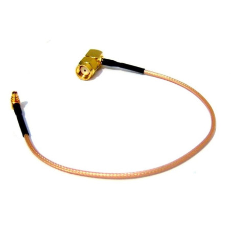 pigtail 25cm RG316 MMCX - RSMA male 90° uhlový