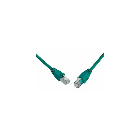 SOLARIX patch kábel CAT5E SFTP PVC 0,5m zelený snag-proof