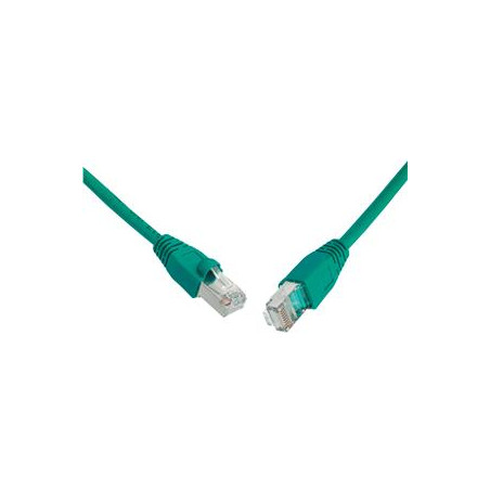 SOLARIX patch kábel CAT5E SFTP PVC 10m zelený snag-proof