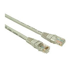 SOLARIX patch kábel CAT5E UTP PVC 0,5 m šedý non-snag proof