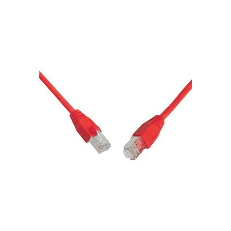 SOLARIX patch kábel CAT6 SFTP PVC 1m červený