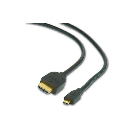 Kábel HDMI-HDMI micro 1,8m, 1.3, M/M tienený, zl.