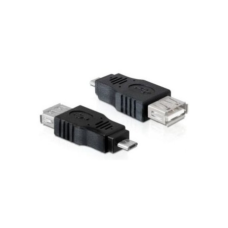 PremiumCord USB redukcia A/female-MicroUSB/male