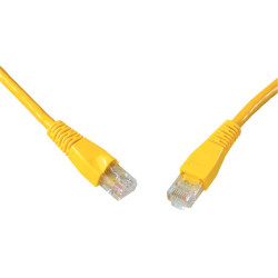 SOLARIX patch kábel CAT6 UTP PVC 1m žltý snag proof