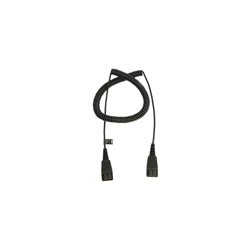 Jabra Extension cord, QD-QD, 0,5-2m, coiled