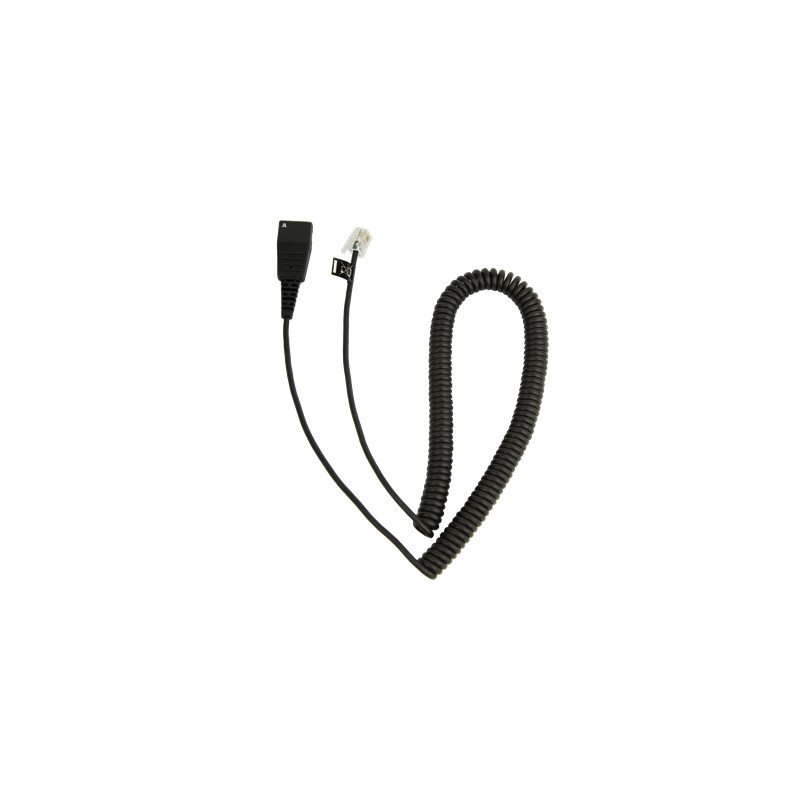 Jabra QD-RJ10, 0,5-2m, coiled - Cisco