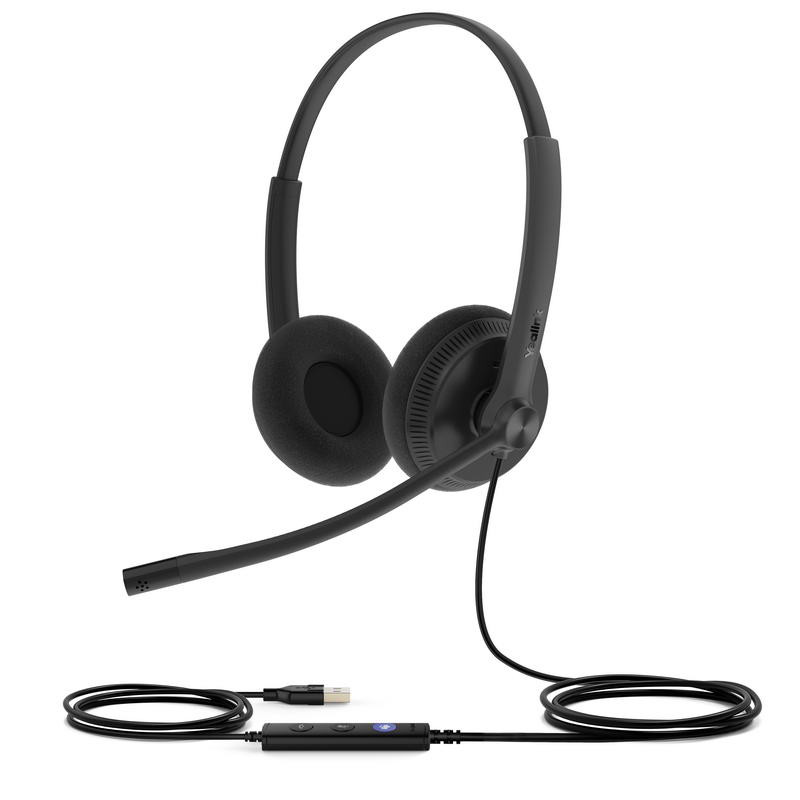Yealink UH34 Lite Dual náhlavná súprava na obe uši s USB konektorom pre Teams