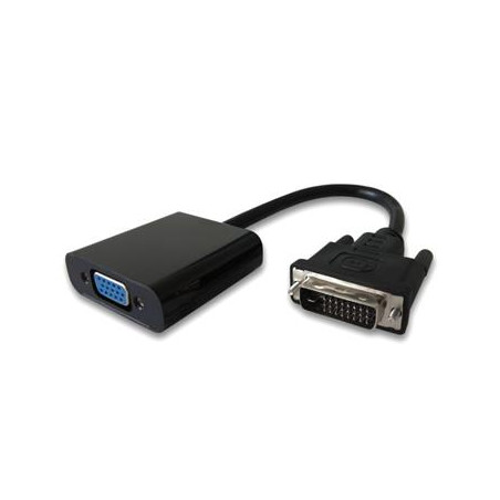 PremiumCord prevodník DVI-D na VGA s krátkym káblom - čierny