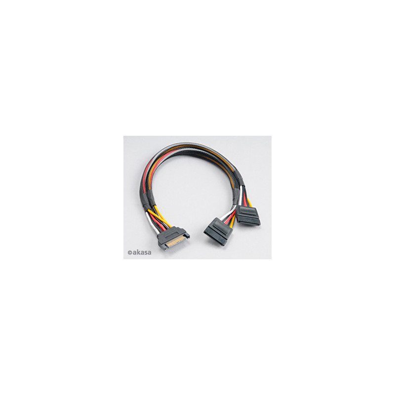 SATA napájacia rozdvojka Sata(M) na 2xSata(F) 30 cm