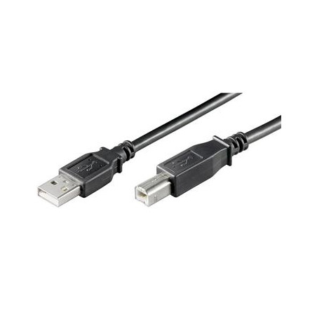 PremiumCord Kábel USB 2.0, A-B, 1m, čierny