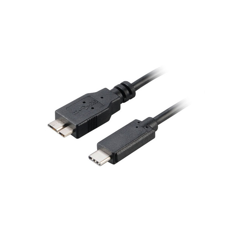 AKASA - USB 3.1 typ C na mikro B adaptér - 100 cm