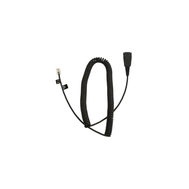 Jabra QD-RJ10, 0,5-2 m, coiled, Siemens