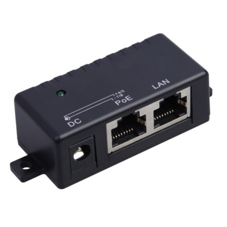 Maxlink pasívny PoE adaptér s LED, jack 2,1/5,5mm, Gigabitová verzia