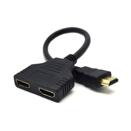 GEMBIRD HDMI splitter, pasívne, kábel, 2 cesty