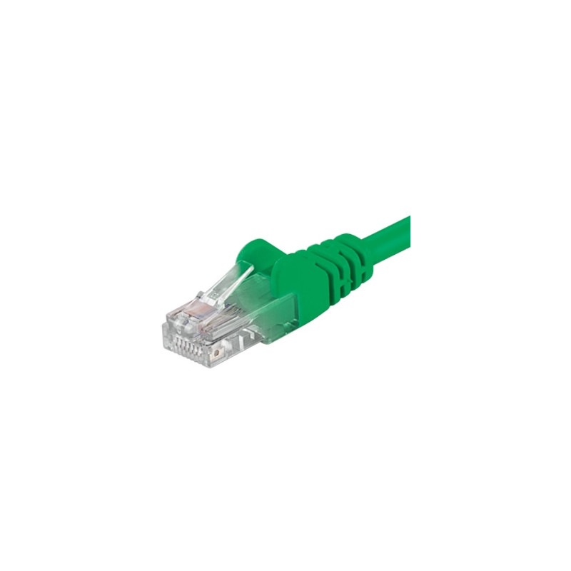 Patch kábel UTP RJ45-RJ45 level 5e 0.25m, zelená