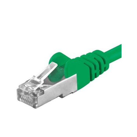 Premiumcord Patch kábel CAT6a S-FTP, RJ45-RJ45, AWG 26/7 0,25 m zelená