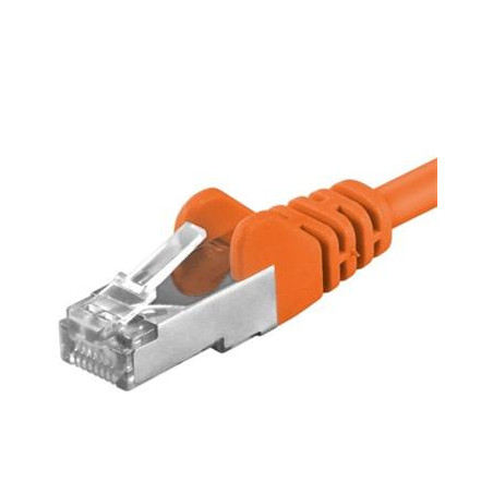 Premiumcord Patch kábel CAT6a S-FTP, RJ45-RJ45, AWG 26/7 1m, oranžová
