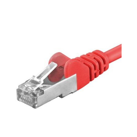 Premiumcord Patch kábel CAT6a S-FTP, RJ45-RJ45, AWG 26/7 3m, červená