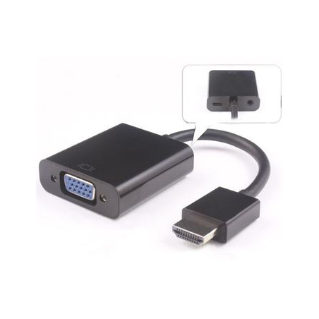Predvodník HDMI na VGA so zvukom 3,5mm jack-čierny