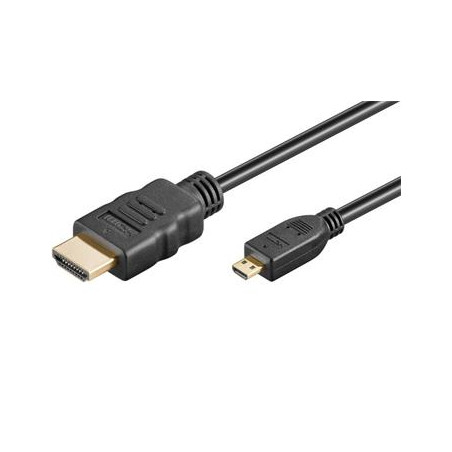 PremiumCord Kábel HDMI A - HDMI micro D, 2m