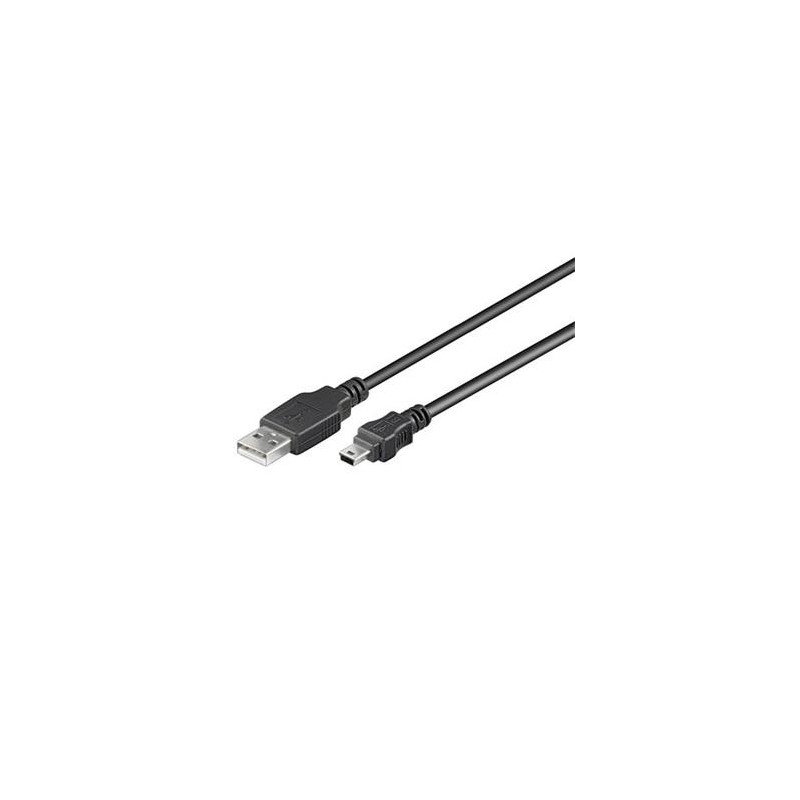 PremiumCord Kábel USB 2.0, A-B mini, 5pinov, 20cm