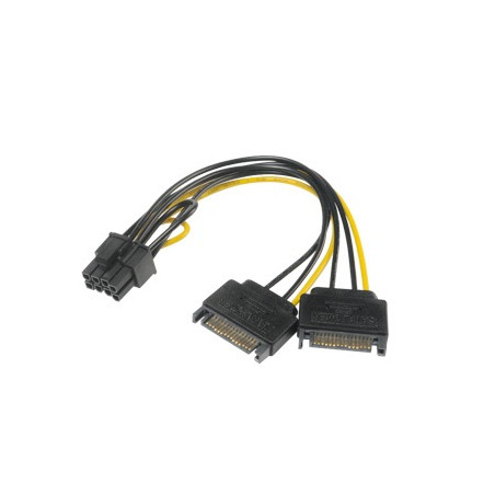AKASA - SATA power na 6+2-pin PCIe adaptér