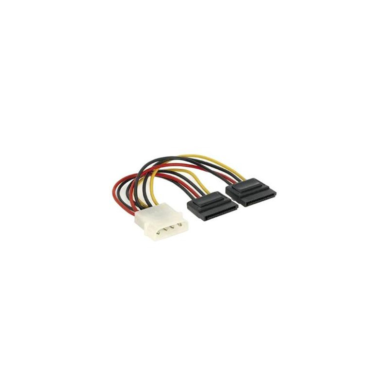 PremiumCord Napájací kábel k HDD 5,25 Molex-2xSeri