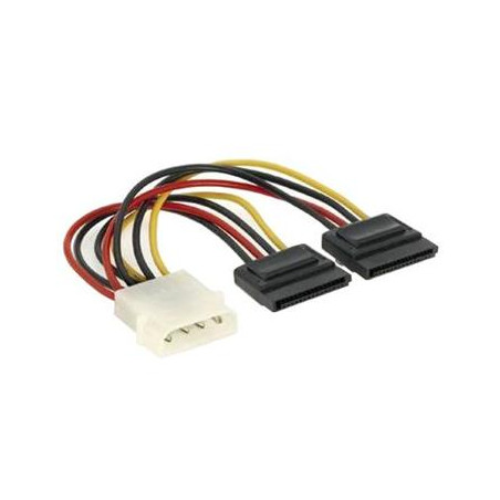 PremiumCord Napájací kábel k HDD 5,25 Molex-2xSeri