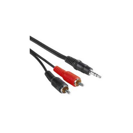 PremiumCord Kábel Jack 3.5mm-2xCINCH M/M 10m