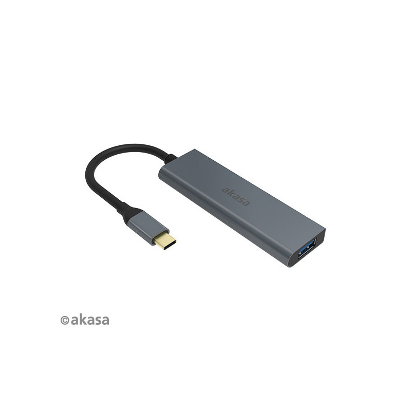 AKASA - externý USB hub - USB typ-C na 4 x USB 3.0