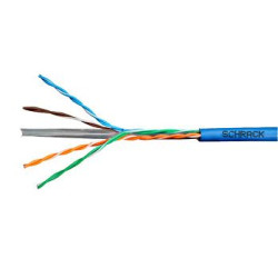 Kábel U/UTP Cat.6 4x2xAWG24 300 MHz, PVC modrý, Eca, 305m
