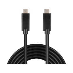 PremiumCord USB-C kábel (USB 3.1 gen 2, 3A, 10Gbit/s) čierny, 2m
