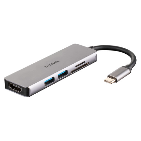 D-Link 5-in-1 USB-C Hub with HDMI a SD/microSD Card Reader
