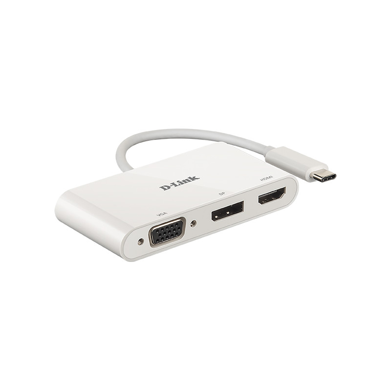 D-Link 3-in-1 USB-C to HDMI/VGA/DisplayPort Adapter