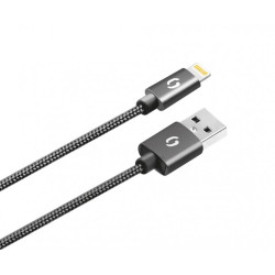 ALIGATOR PREMIUM 2A kábel, Lightning 2m, čierny
