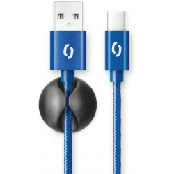 ALIGATOR PREMIUM 2A kábel, USB-C, modrá