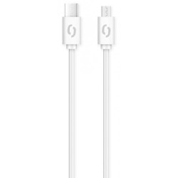 ALIGATOR Dátový kábel POWER 3A, USB-C/microUSB biely