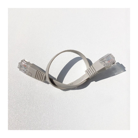 DATACOM Patch cord UTP CAT6 0,25m šedý FLAT plochý