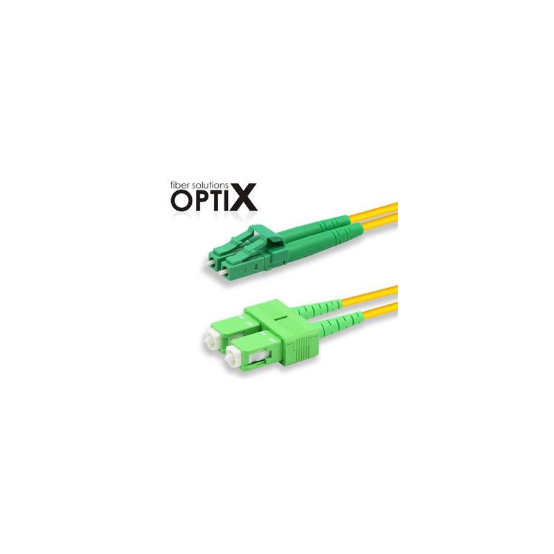 Patchcord FO duplex LC/APC-SC/APC 9/125um SM, 1m, OS2